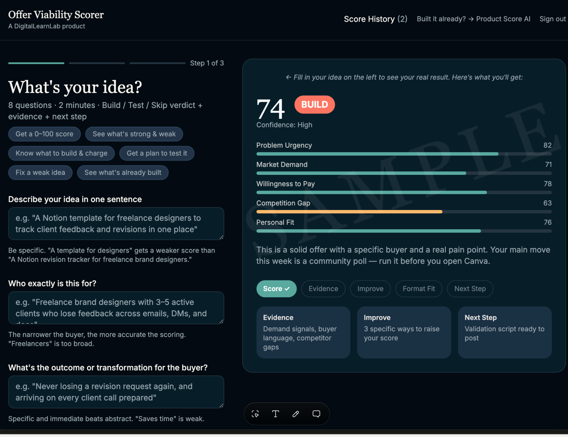 Step 1 · Brief — 8 quick fields. 2 minutes.